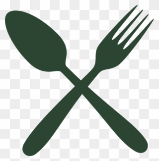 Green Cutlery Clip Art - Spoon And Fork Cross Png Transparent Png