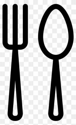 Food Utensils Fork Spoon - Spoon And Fork Icon Png Clipart