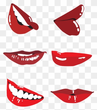 Laughter Smile Outline Free Vector Graphic On Pixabay - Smile Lips Outline Clipart