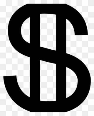 Dollar Clipart Icon - Dollar Sign Black And White Png Transparent Png