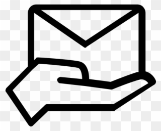 Envelope Rubber Stamp - Message Icon Png Clipart