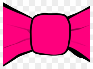 Pink Bow Clipart Hot Pink Bow Clip Art At Clker Vector - Clip Art Red Bow Tie - Png Download