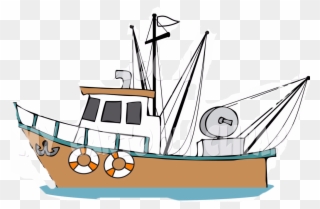 C Fakepath Old Fishing Boats Clip Art Http - Boat Fisherman Clip Art - Png Download