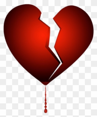 Broken Bleeding Heart Transparent Png - Broken Hearted Art Clipart