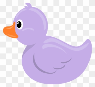 Rubber Duck Lavender - Orange Rubber Duck Clipart - Png Download
