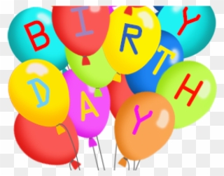 Birthday Present Clipart Birthday Ballon - Happy Birthday Clipart No Background - Png Download