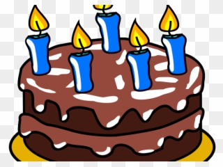 Birthday Present Clipart Birthda - Chocolate Birthday Cake Cartoon - Png Download