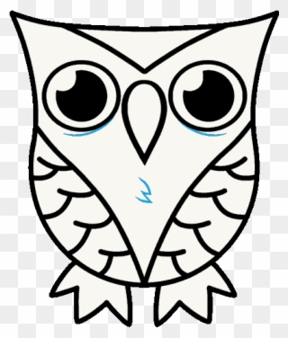 How To Draw A Cartoon Owl In A Few Easy Steps Easy - Drawing Of A Owl Easy Clipart