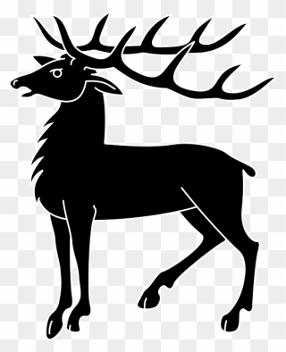 Coat Of Arms With Deer Clipart