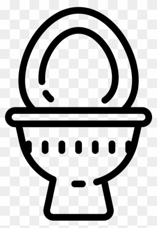 This Is An Image Of A Toilet Bowl - Outline Of A Toilet Clipart