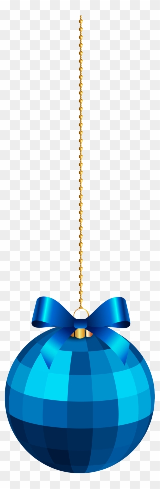 Blue Christmas Ball Hanging Clipart