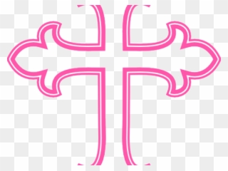 Pink Cross Cliparts - Clip Art White Cross - Png Download