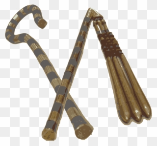 01504 - Crook And Flail Clipart