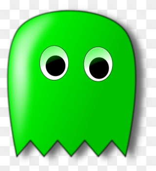 Pacman Green Art 555px - Transparent Pacman Ghost Png Clipart