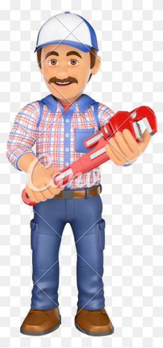 D With A Pipe Wrench Photos - Pipe Wrench Clipart