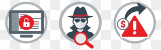 Business Email Compromise - Wire Fraud Icon Clipart