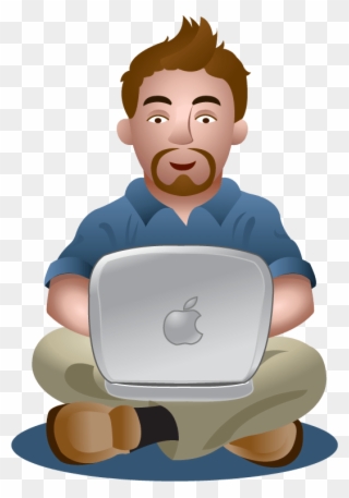 We Do Our Best To Bring You The Highest Quality Guru - People On Laptops Clip Art - Png Download