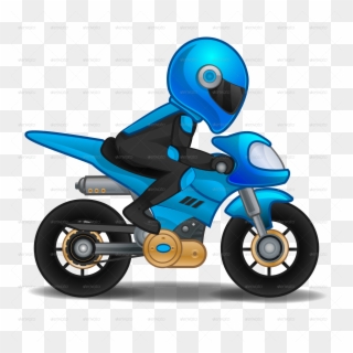Motorcycle Cartoon Pics - Motorbike Sprite With Transparent Background Clipart
