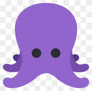 Octopus Purple Octopus Emoji Cute - Octopus Icon Clipart