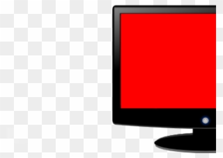 Monitor Clipart Red - Computer Monitor - Png Download