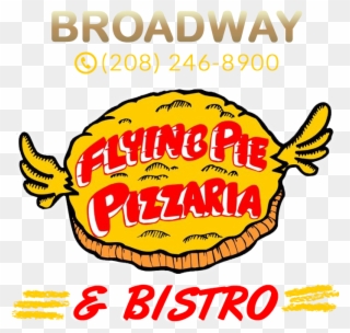 Broadway Clipart Pasta Night - Flying Pie - Png Download