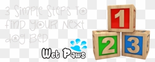 Make Your Dog Bed Simple 3 Step Process Clipart