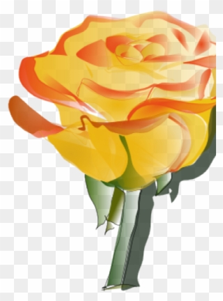 Red Rose Clipart Animated Rose Heart - Yellow Rose Tattoo - Png Download