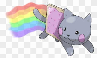 Nyan Cat Clipart Ico - Nyan Cat Kawaii Png Transparent Png