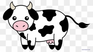 Free Stock Cow Print Clipart - Cow Clipart - Png Download