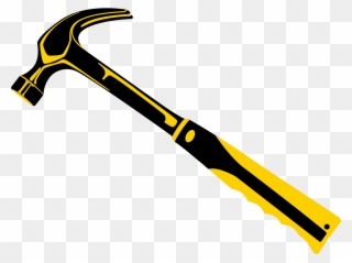Hammer Tool - Yellow Hammer Tool Clipart