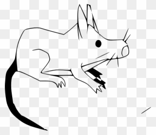 Coloring Pictures Toon Rat Clipart