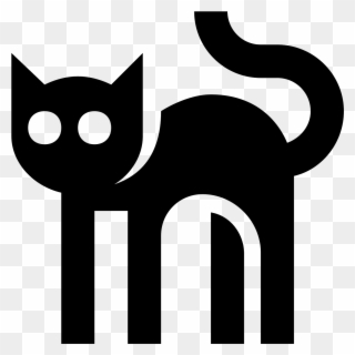 Black Cat Icon - Cat Symbol Png Clipart