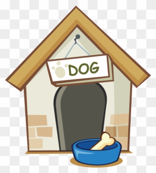 Graphic Library Library Dog Puppy House Transprent - Dibujo De Perro Y Su Casa Clipart