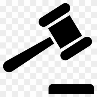 The Icon Is A Simple Line Drawing Of A Gavel Facing - Bid Icon Png Clipart
