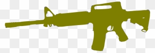 Clip Art Details - Airsoft M4 Green Gas - Png Download