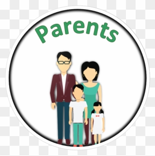 Button Link To List Of Popular Topics For Parents - Family Clipart