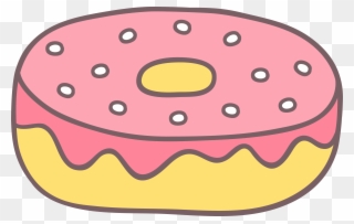 Donut Clipart Juice - Transparent Cartoon Donut - Png Download