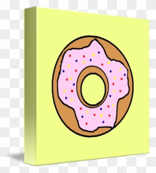 Doughnut Clipart Yellow - Doughnut - Png Download