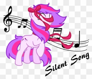 Cute Music Notes Oc Only Silent - Music Clipart