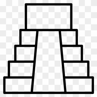 Aztec Pyramid Rubber Stamp - Icon Clipart