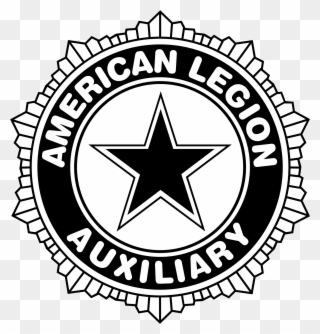 Badge Transparent Black And White - American Legion Auxiliary Logo Clipart