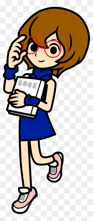 School Library Pep Squad Paper - Cheer Reader From Rhythm Heaven Clipart