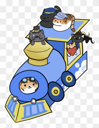 Meow Train - Train Clipart