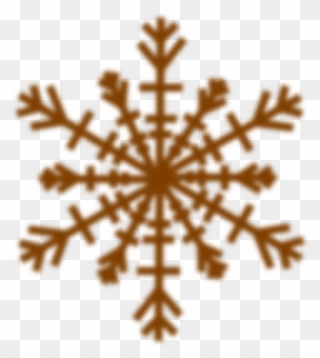 Snow Flake Shadow Clip Art At Clker - Snowflake Drawing Easy - Png Download