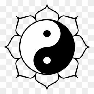 92 Online Yin Yang Coloring Pages Click The Dream - Lotus Yin Yang Red Clipart