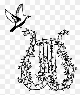 Dove And Lyre - Swallow Clipart