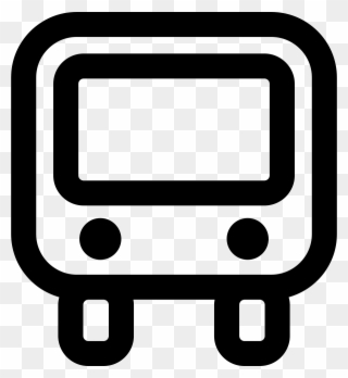 Train Front Png - Icono Bus Blanco Png Clipart
