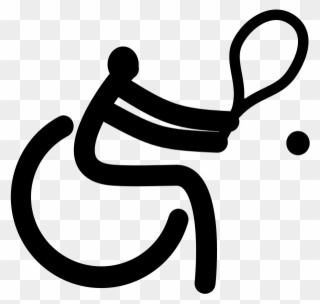 Deporte Adaptado Con Personas Con Espina Bífida - Tenis De Cadeirante Desenho Clipart