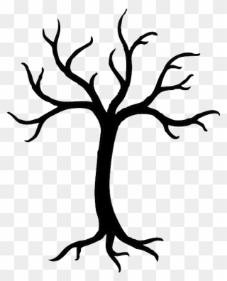 Free Vector Graphic - Tree Clip Art Black And White No Leaves - Png Download