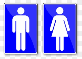 Señalizamos Nuestro Centro - Men Women Toilet Sign Clipart